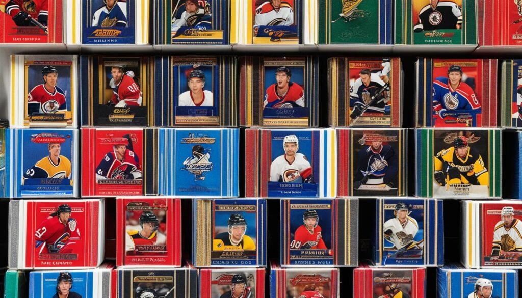 hockey card hobby box collection